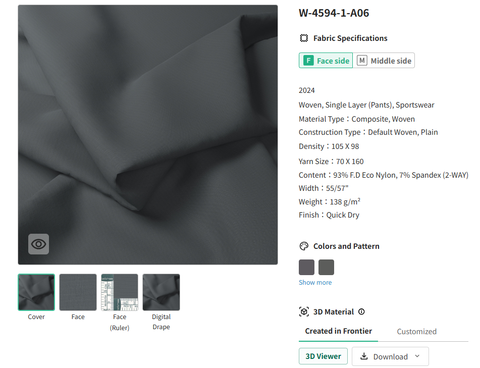 Hwafune Jogging Fabric Database Hwafune recommended jogging fabrics showcased in the online fabric database for sportswear development